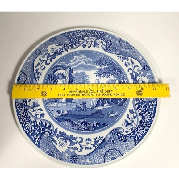 Spode Cake plate Italian Blue Transferware - Picture 3 of 6